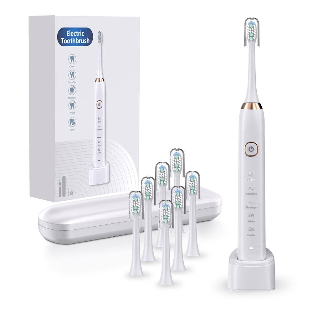 SmileLab™ 5-level induction charging 8-brush-head sonic electric toothbrush