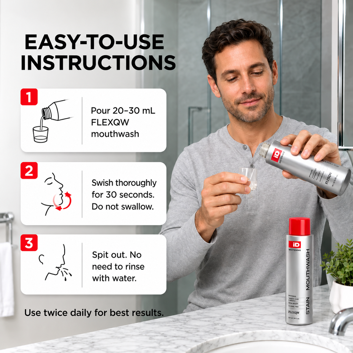 SmileLab™ Stain Removing Mouthwash Deep Cleaning Mint